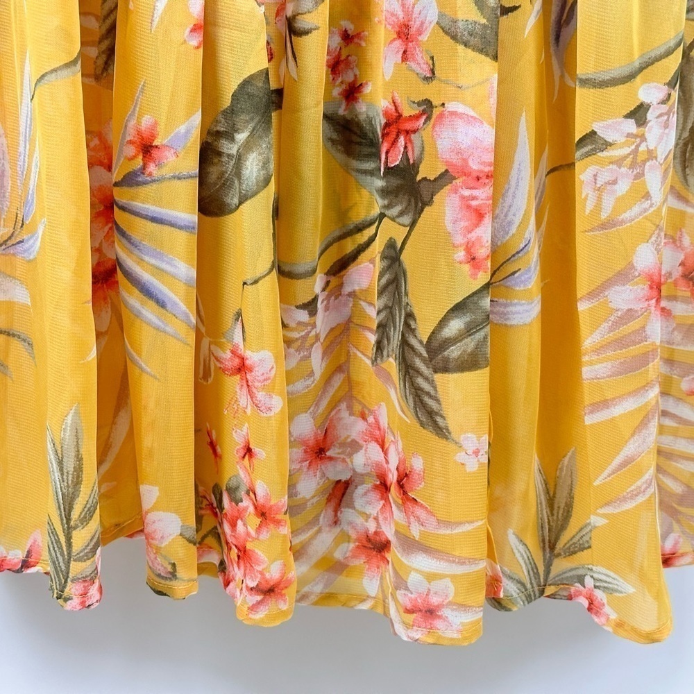 Women's Long Sleeve Floral Sheer Maxi Dress - Picture 5 of 9
